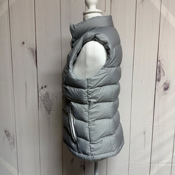 The North Face Women’s Nuptse 700 Vest Medium Gray Down Insulated EUC - Picture 3 of 14